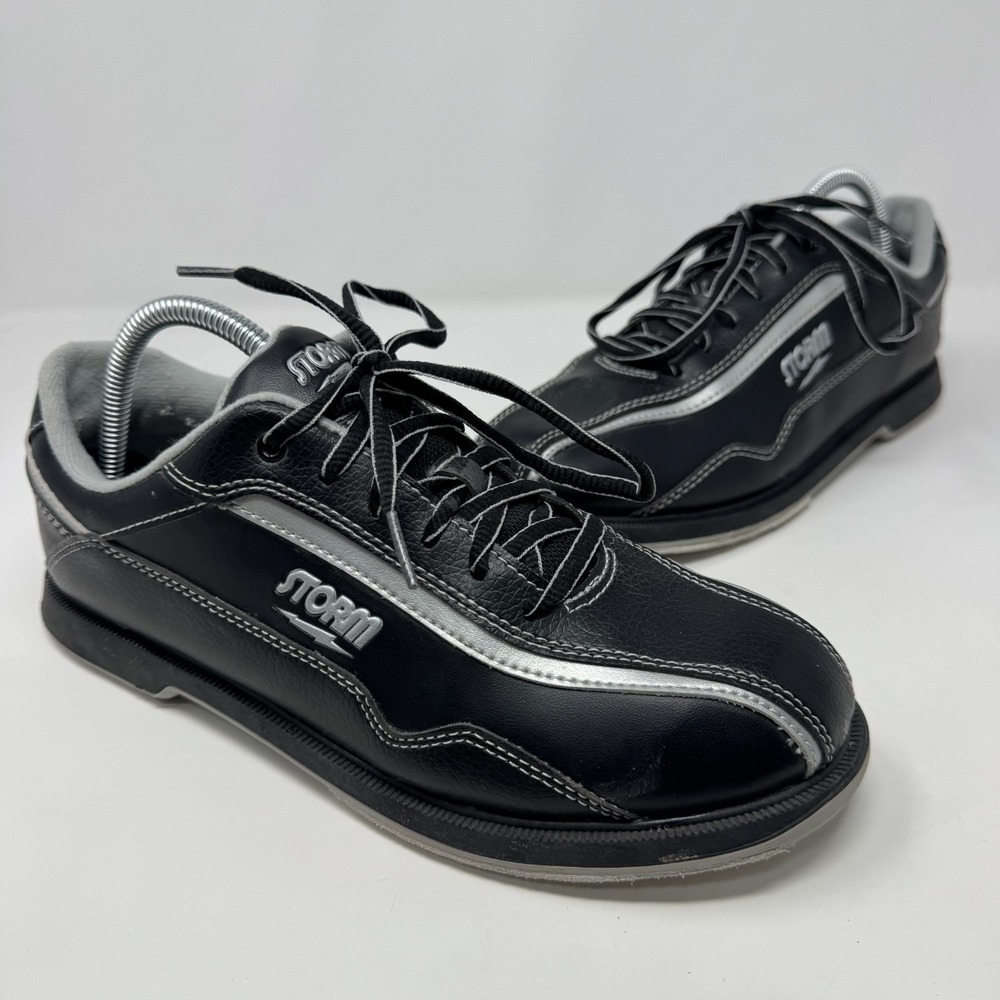Storm Volkan Black and Silver Bowling Shoes S212-1 Men's Size 8 M